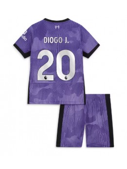 Otroški Nogometna dresi replika Liverpool Diogo Jota #20 Tretji 2023-24 Kratek rokav (+ hlače)